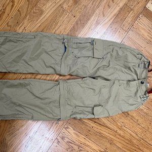 REI Zip Off Pants Boys M (8-10) Khaki